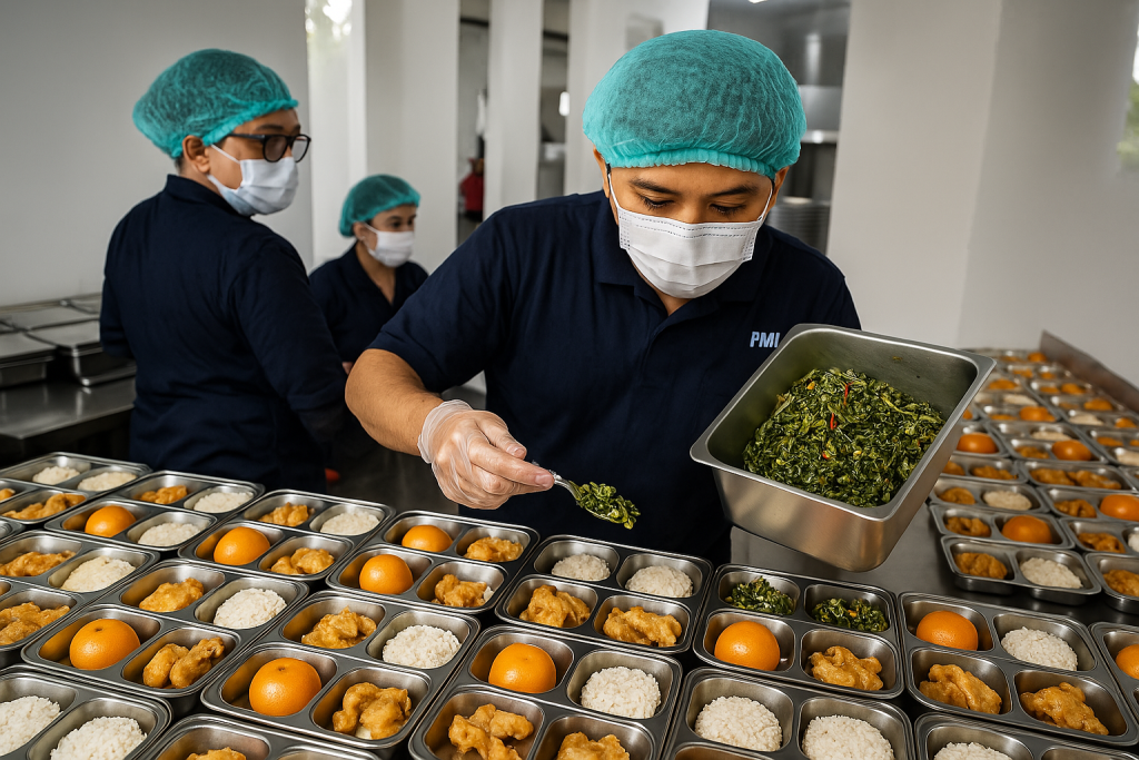 3. 2 photo SPPG sedang mamasukan makanan ke food tray 1024x683 1